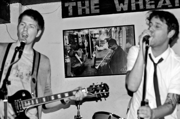 Mike and Graham performing live at The Wheatsheaf